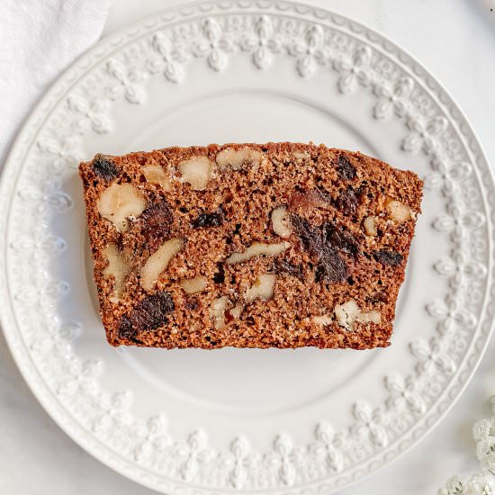 Gluten-Free Walnut Date Loaf
