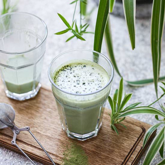 homemade matcha latte recipe