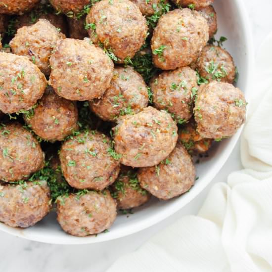 Oven Baked Meatballs