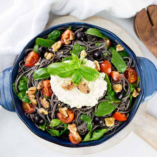 Black Bean Spaghetti & D.F ricotta