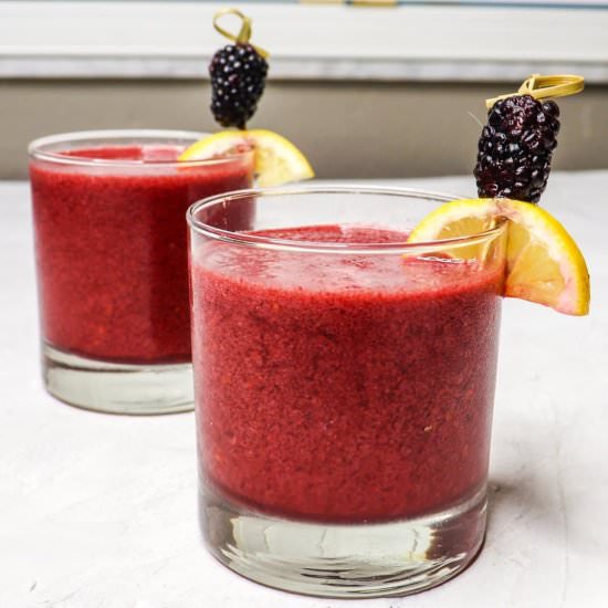 Frozen Blackberry Honey Lemonade