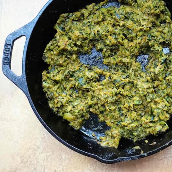 caramelised courgettes