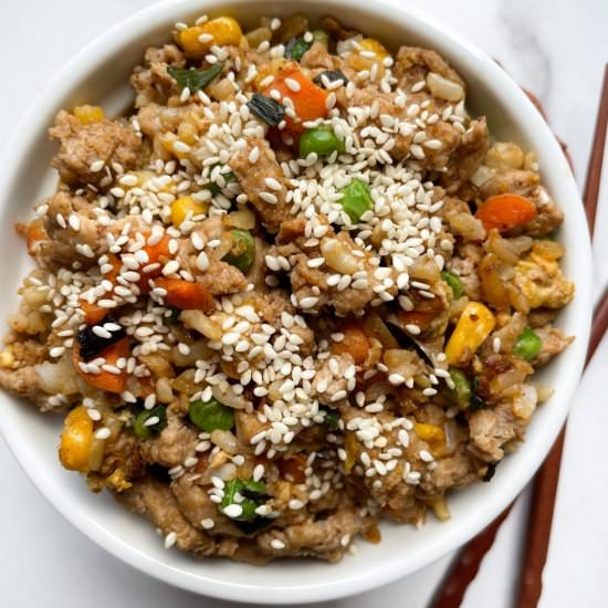 Ground Turkey Fried Rice