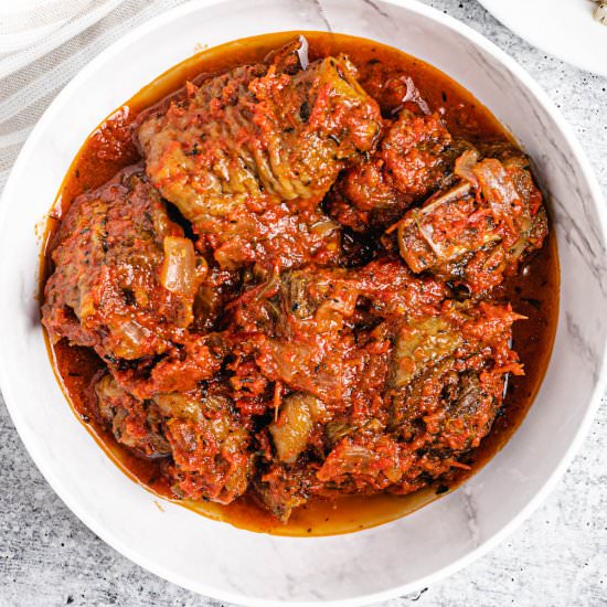 Nigerian Turkey Stew