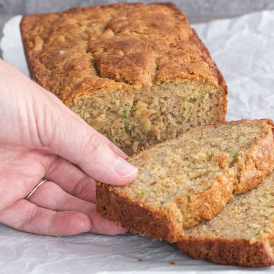 Healthier Banana Zucchini Bread