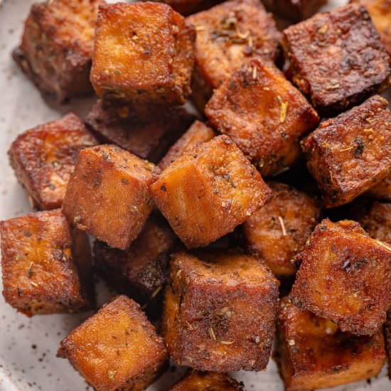 Crispy Air Fryer Herbed Tofu
