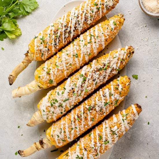 Grilled Buffalo Corn on the Cob