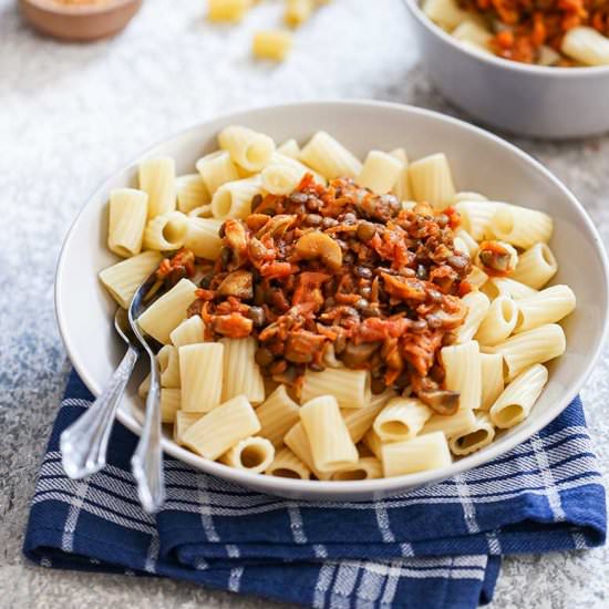 Vegan Lentil Bolognese