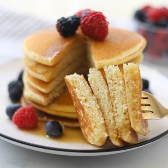 Brown Rice Flour Pancakes