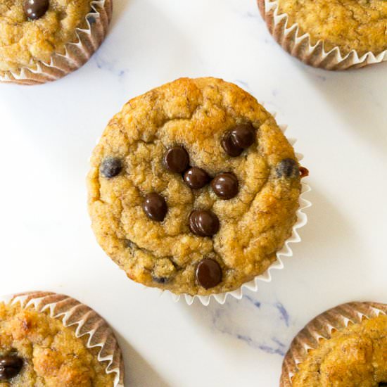 Almond Flour Banana Muffins