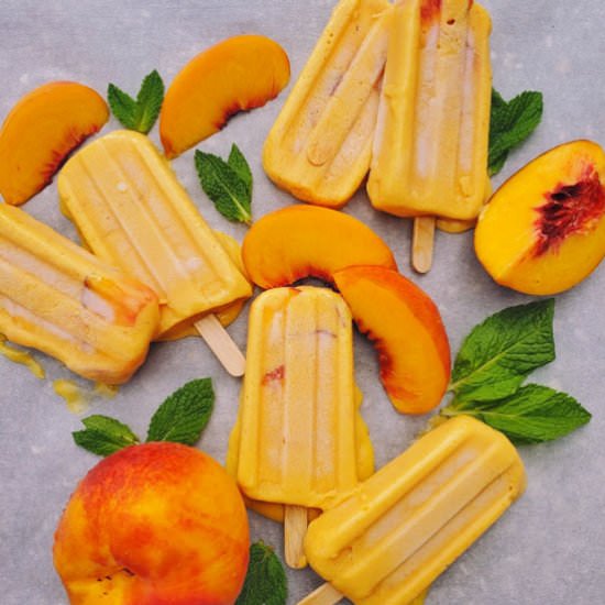 Peach Popsicles