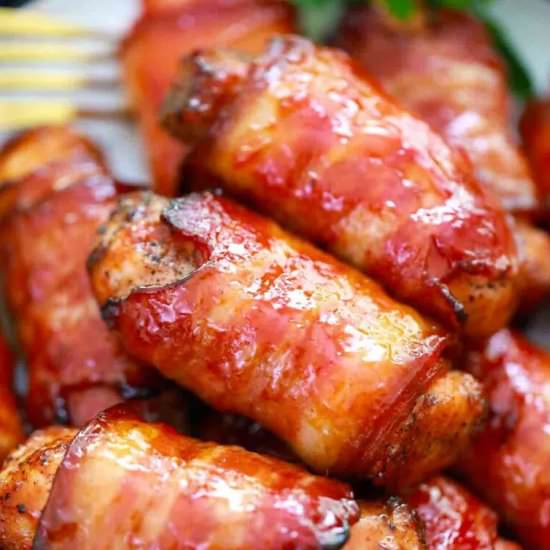 Air Fryer Bacon Wrapped Chicken