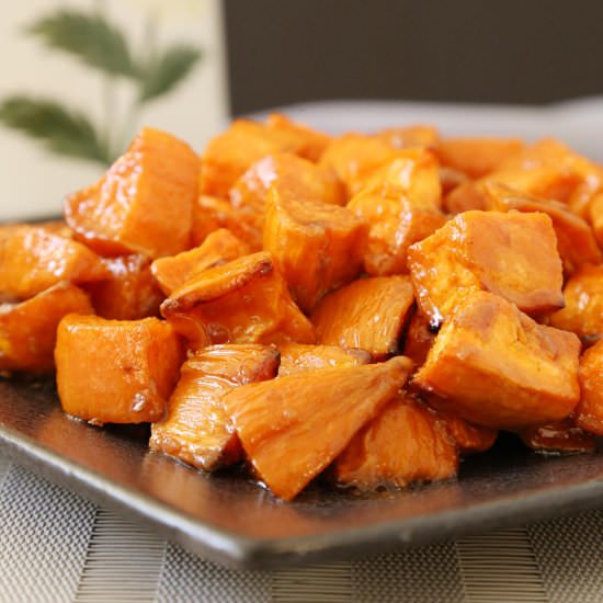 Roasted Sweet Potatoes with Glaze