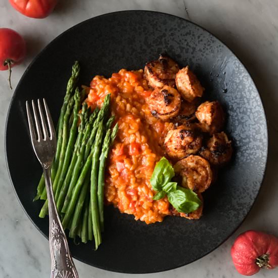 Roasted Tomato Risotto