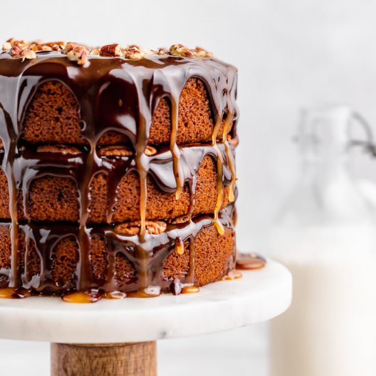 Pumpkin Spice Turtle Cake