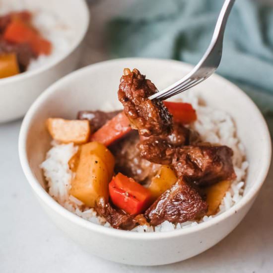 Hawaiian Style Beef Stew