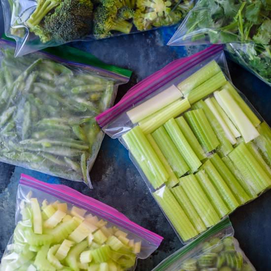 How to freeze fresh produce