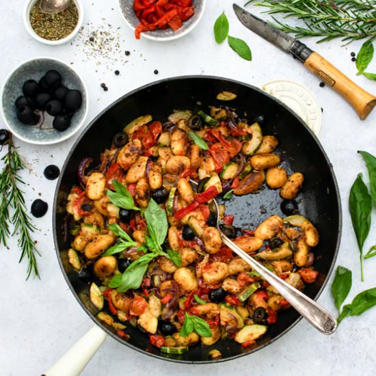 Mediterranean Pan-Fried Gnocchi