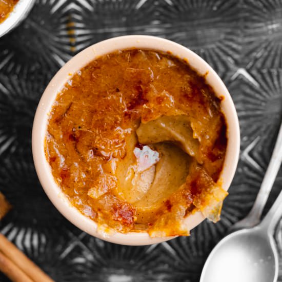 Vegan Pumpkin Creme Brulee