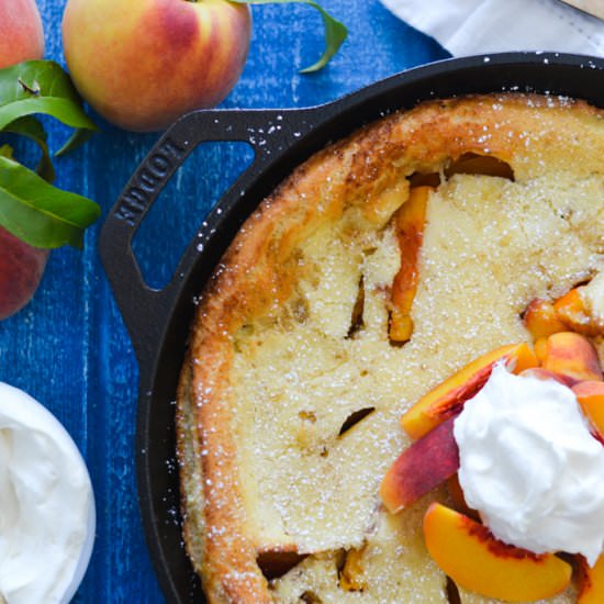 Peach Dutch Baby