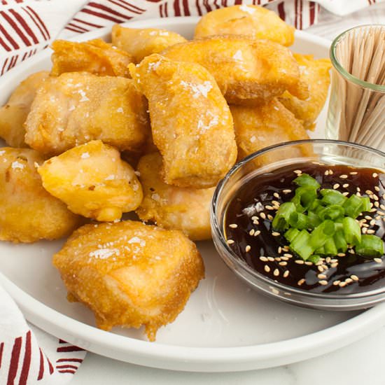 Fried Salmon Bites