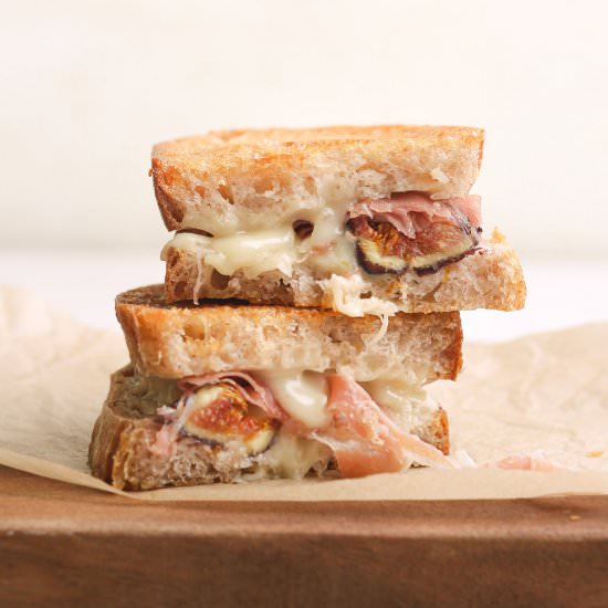 Prosciutto Grilled Cheese with Figs