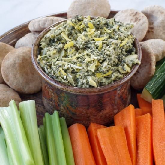 Healthy Spinach Artichoke Dip