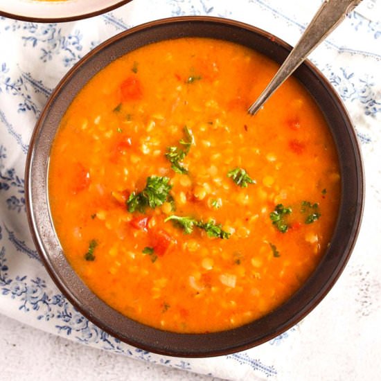 Easy Lebanese Lentil Soup