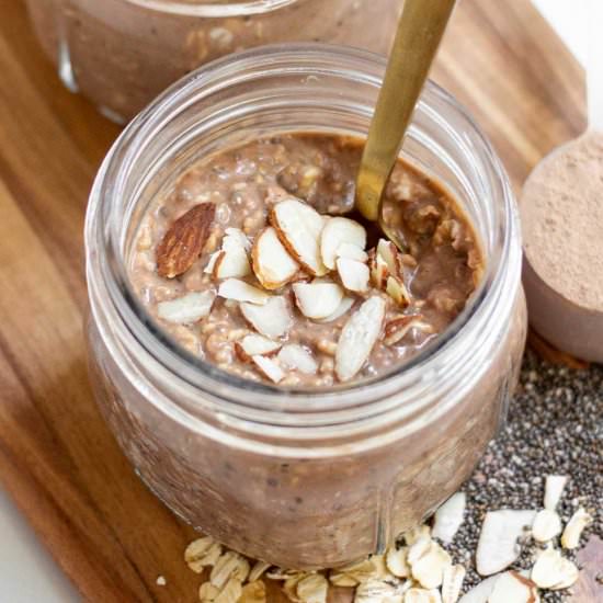 Overnight Oats with Protein Powder