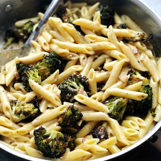 Pasta and Broccoli & Truffle Sauce
