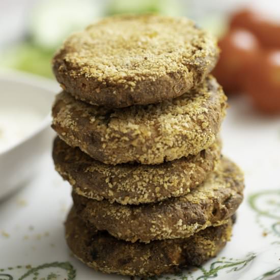 Baked Paneer cutlet
