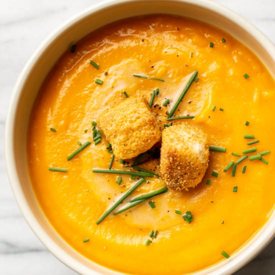 roasted fall vegetable soup