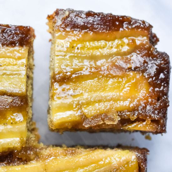 Upside-Down Caramelised Banana Cake
