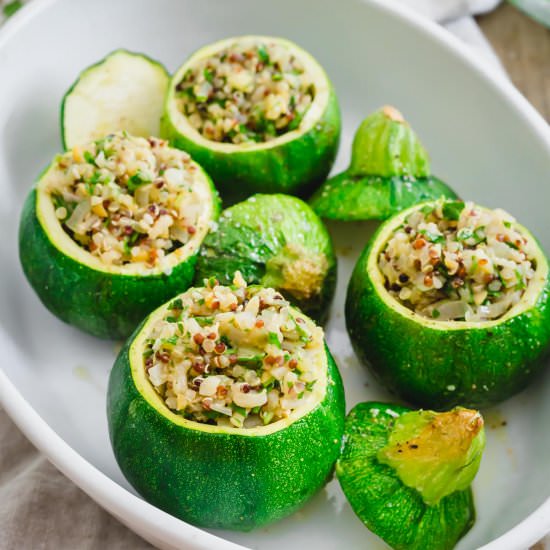 Stuffed Round Zucchini