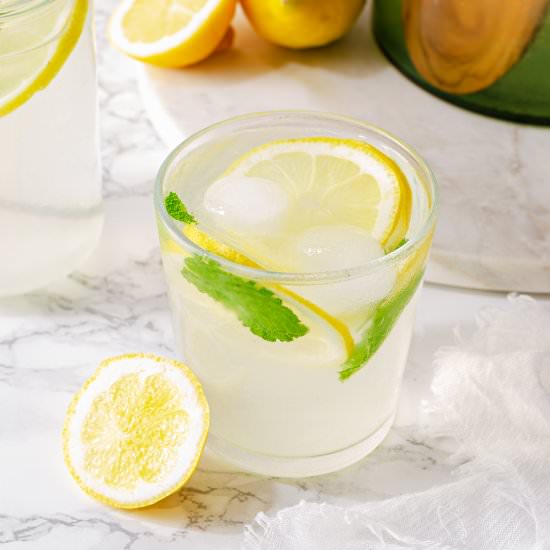 Homemade Mint & Lemonade Cooler