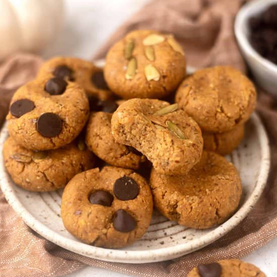 Healthy No Bake Pumpkin Cookies