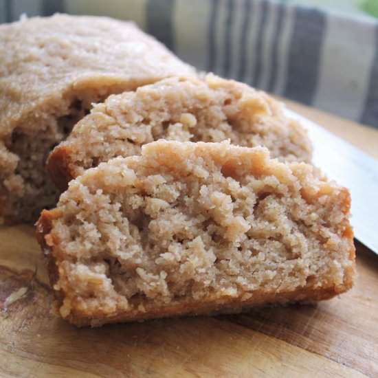 Glazed Apple Cinnamon Oatmeal Bread