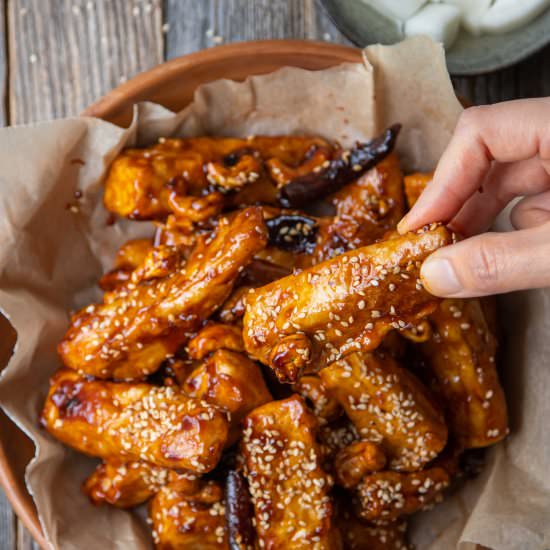 Korean-inspired tofu ‘wings’