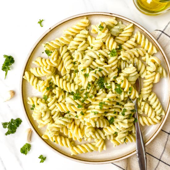 Herbed tahini pasta