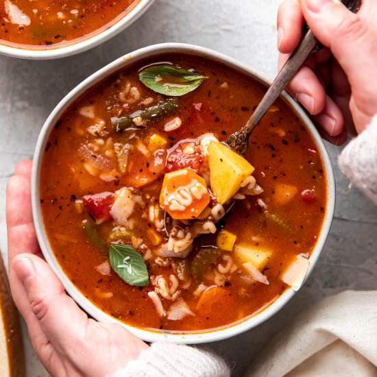 Homemade Alphabet Soup