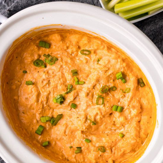 Crockpot Buffalo Chicken Dip