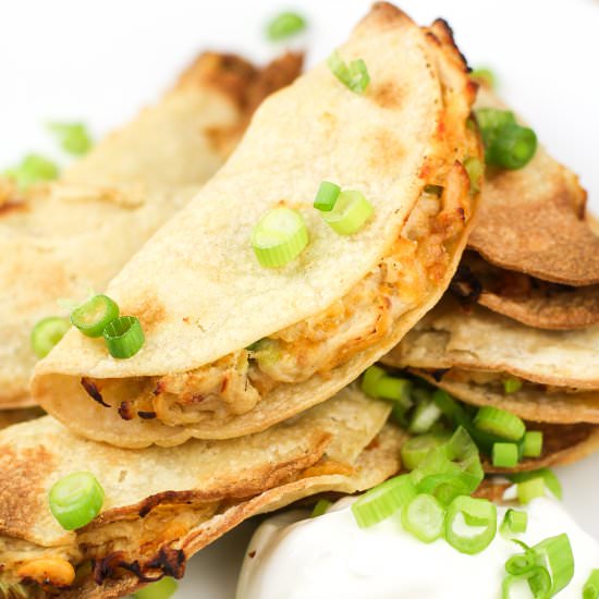 Mini Air Fryer Chicken Quesadilla