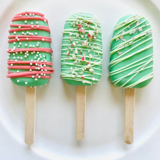 Christmas Cake Popsicles