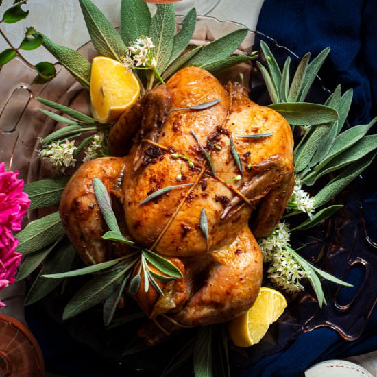Dry Brined Roast Chicken
