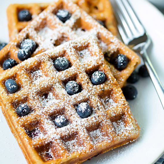 blueberry waffles