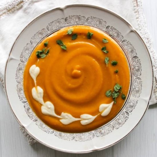 Vegan Coconut Milk Pumpkin Soup