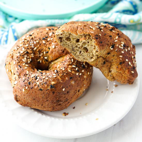 Keto Yeast Bagels in the AIr Fryer