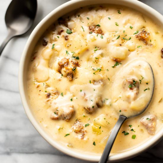 creamy sausage soup