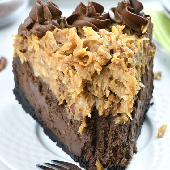 German Chocolate Cheesecake