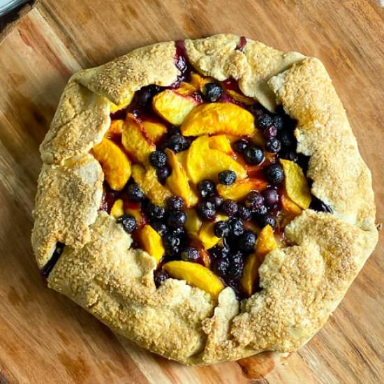 Peach Blueberry Crostata